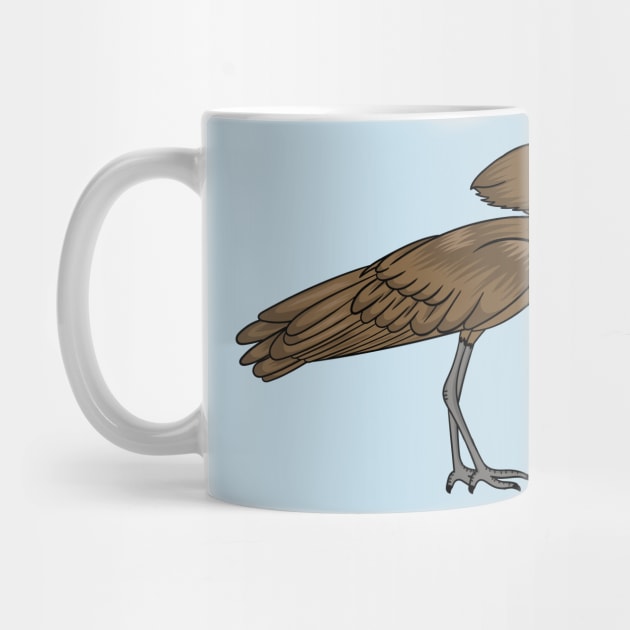 Hamerkop bird cartoon illustration by Cartoons of fun